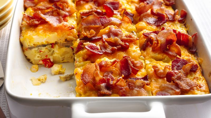 Recipes for eggs casserole with bacon