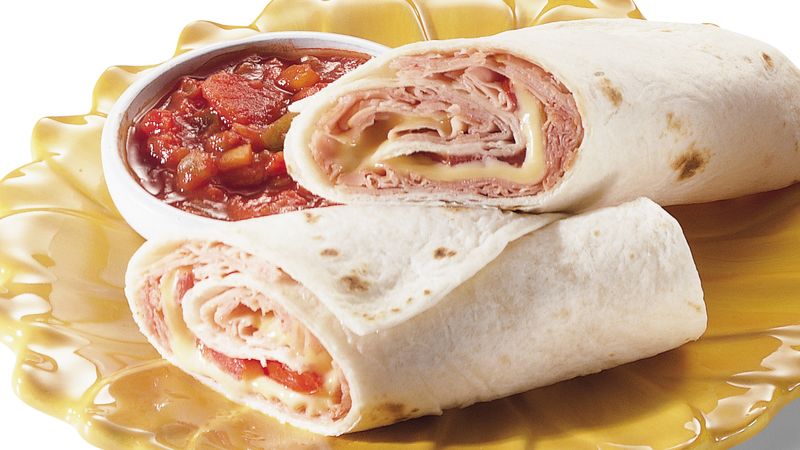 Recipes for ham and cheese wrap